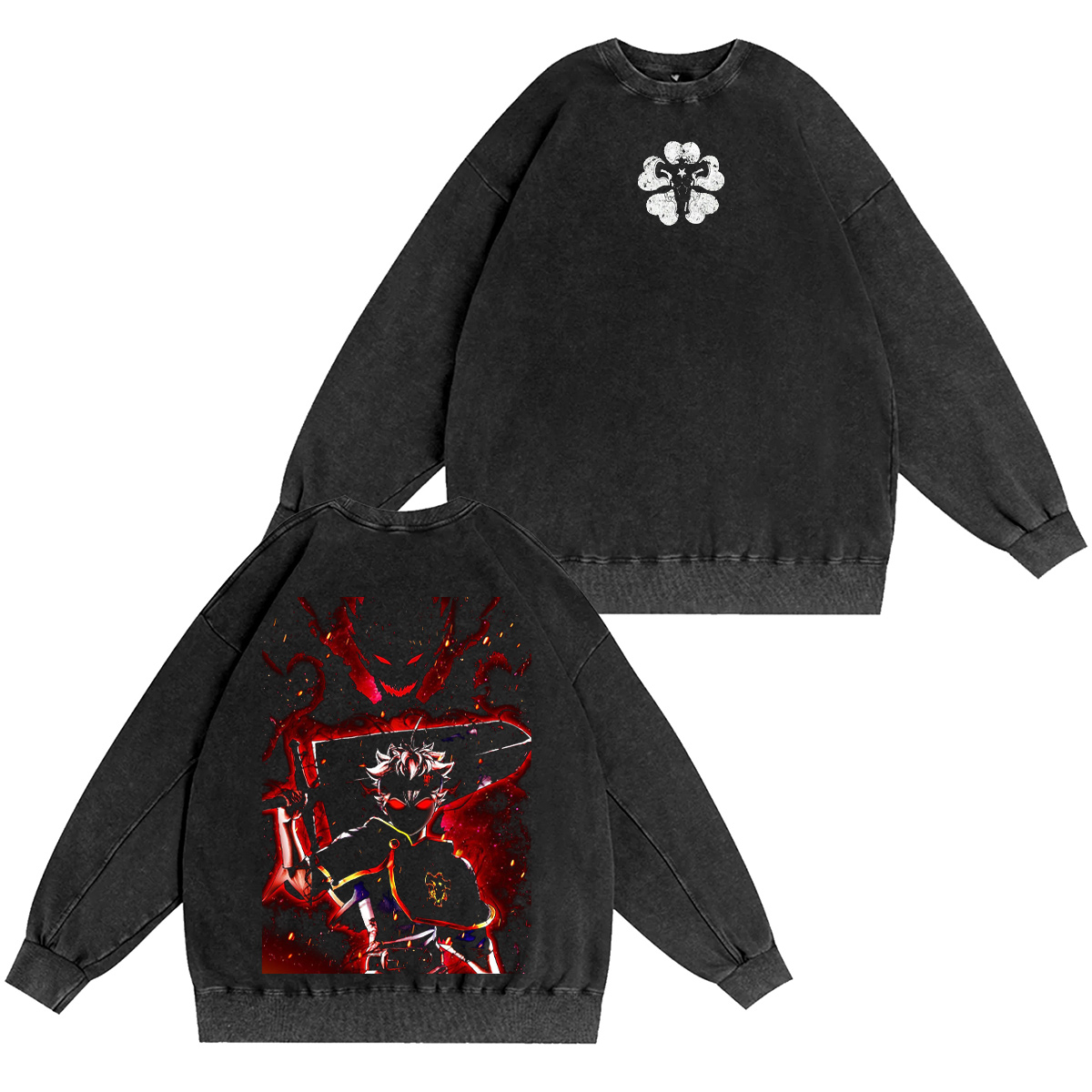 Black Clover Washed T-shirt/Crewneck/Hoodie