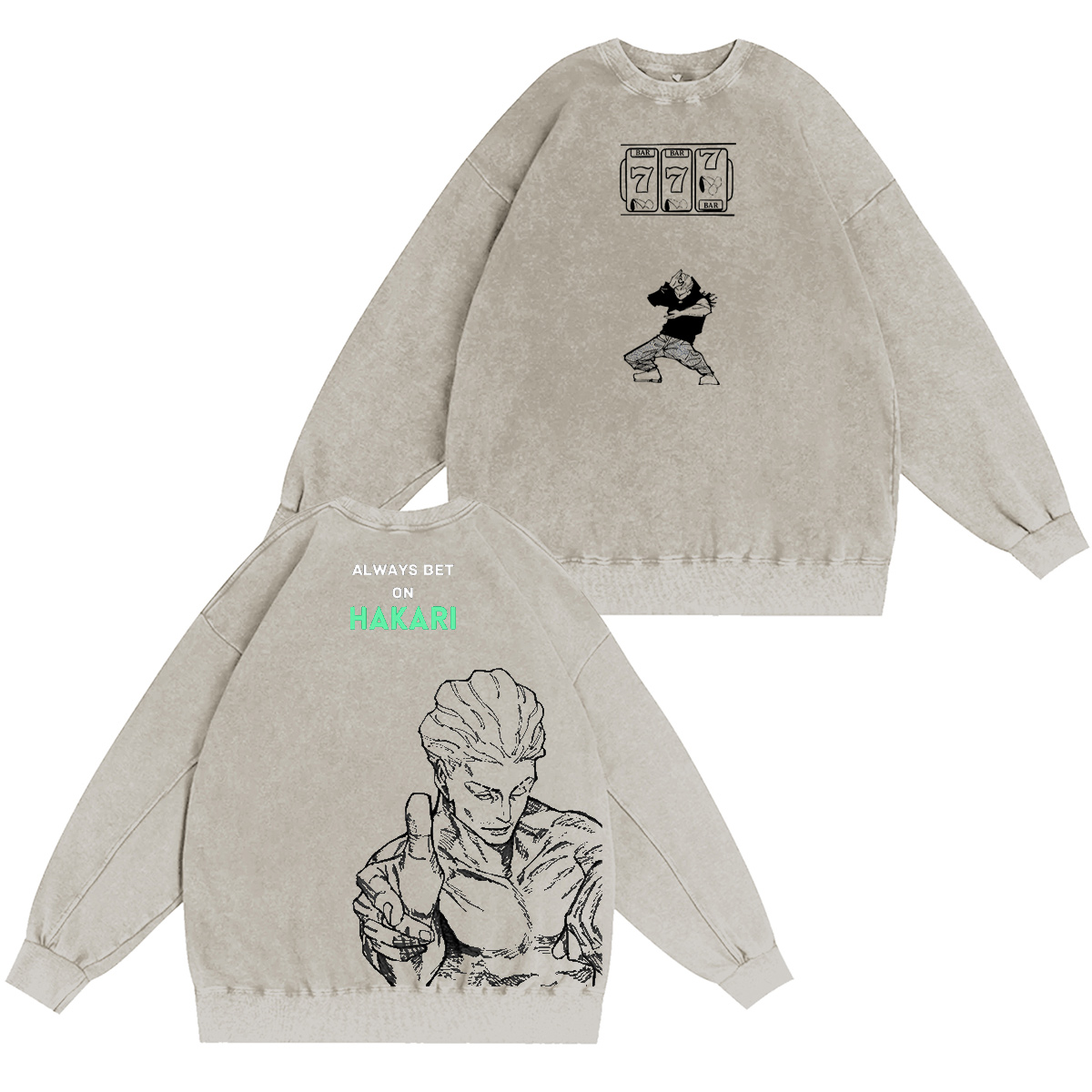 Hakari Kinji Jujutsu Kaisen Washed T-shirt/Crewneck/Hoodie