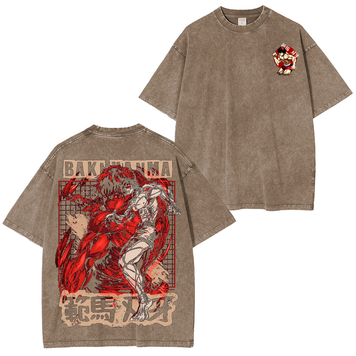 Baki Hanma Washed T-shirt/Crewneck/Hoodie
