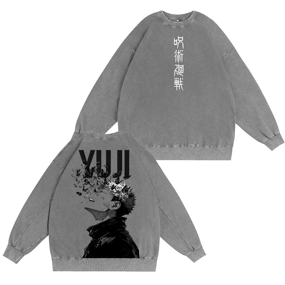 Jujutsu Kaisen :Yuji Itadori Vintage washed T-shirt/Crewneck/Hoodie