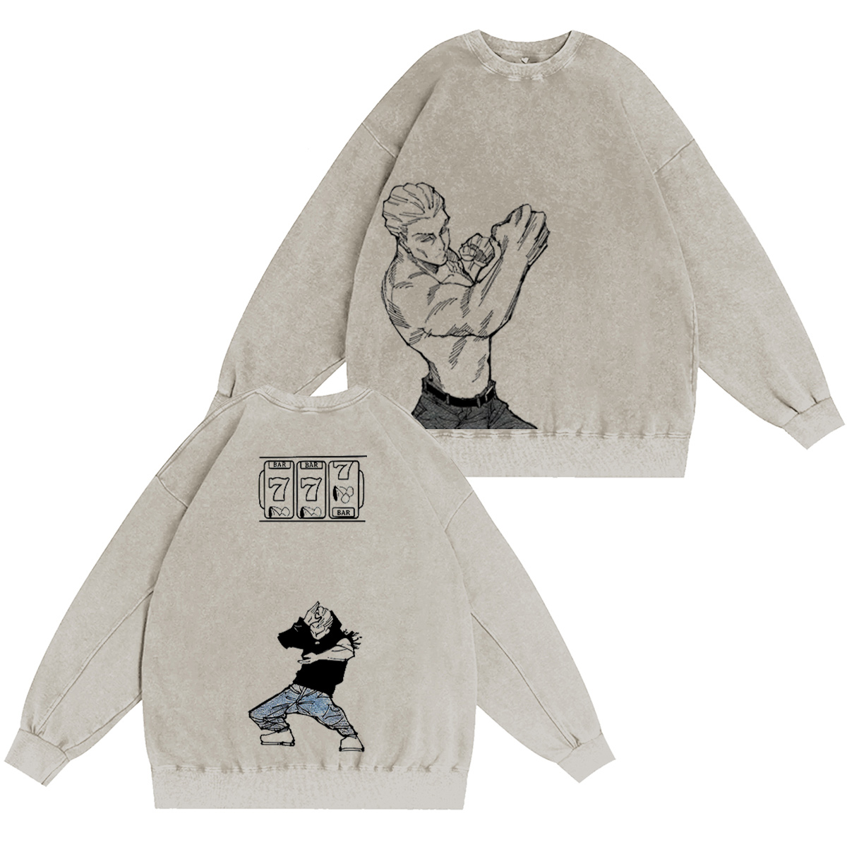 Hakari Kinji Jujutsu Kaisen Washed T-shirt/Crewneck/Hoodie