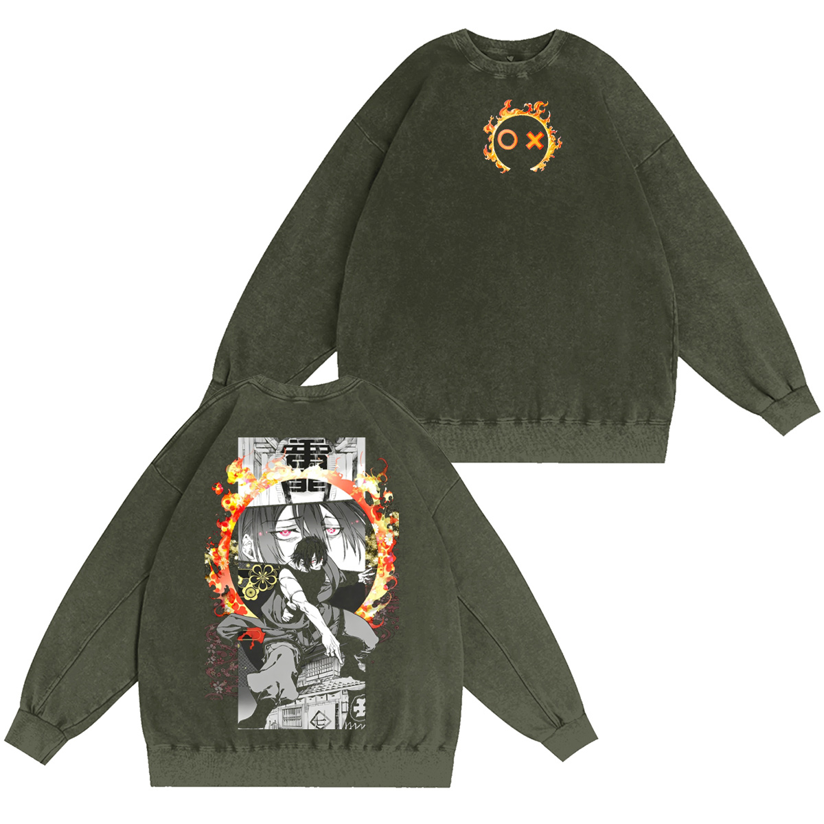 Shinra Kusakabe Fire Force Washed T-shirt/Crewneck/Hoodie