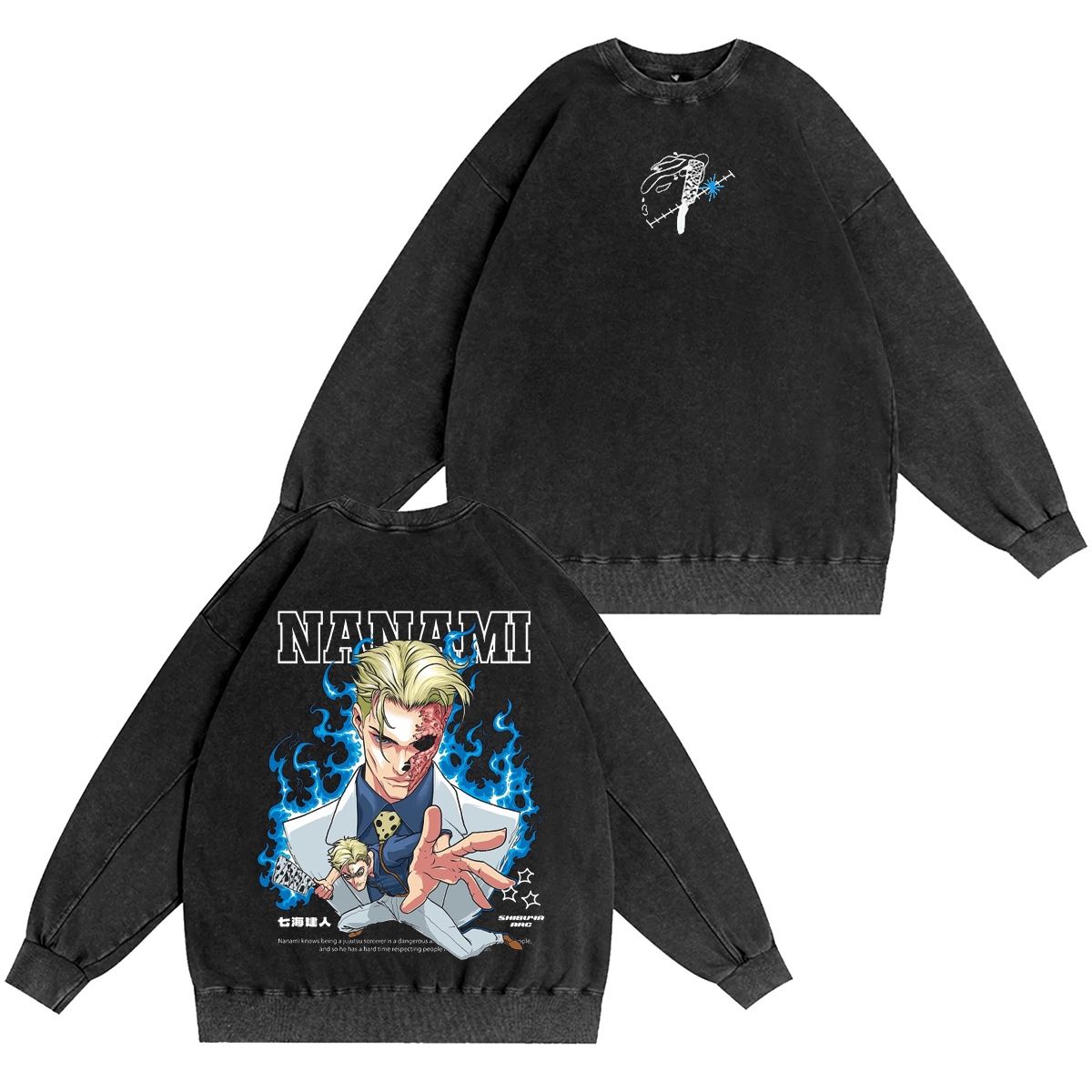 Kento Nanami Jujutsu Kaisen Washed T-shirt/Crewneck/Hoodie