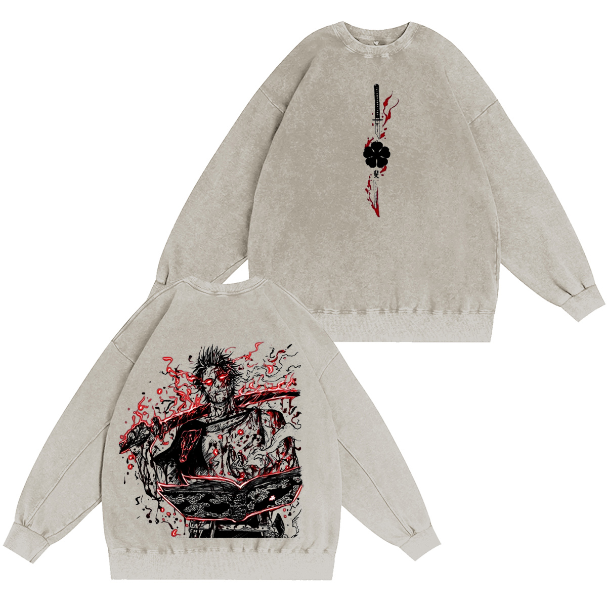 Black Clover Washed T-shirt/Crewneck/Hoodie