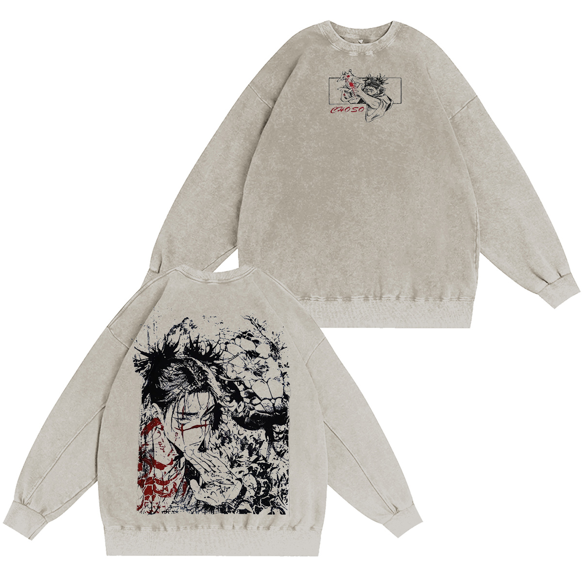Jujutsu Kaisen Washed T-shirt/Crewneck/Hoodie