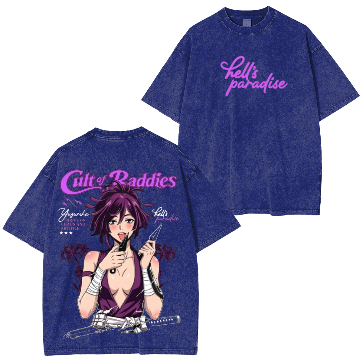 Yuzuriha of Keishu Hell's Paradise Washed T-shirt/Crewneck/Hoodie