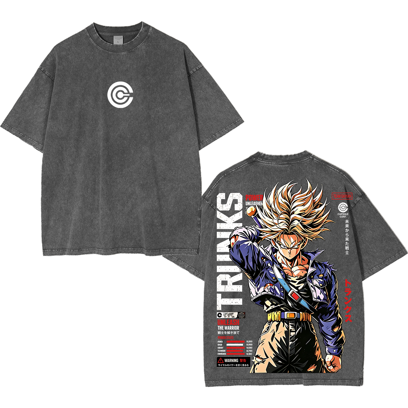 Future Trunks Vintage Unisex  Washed T-Shirt