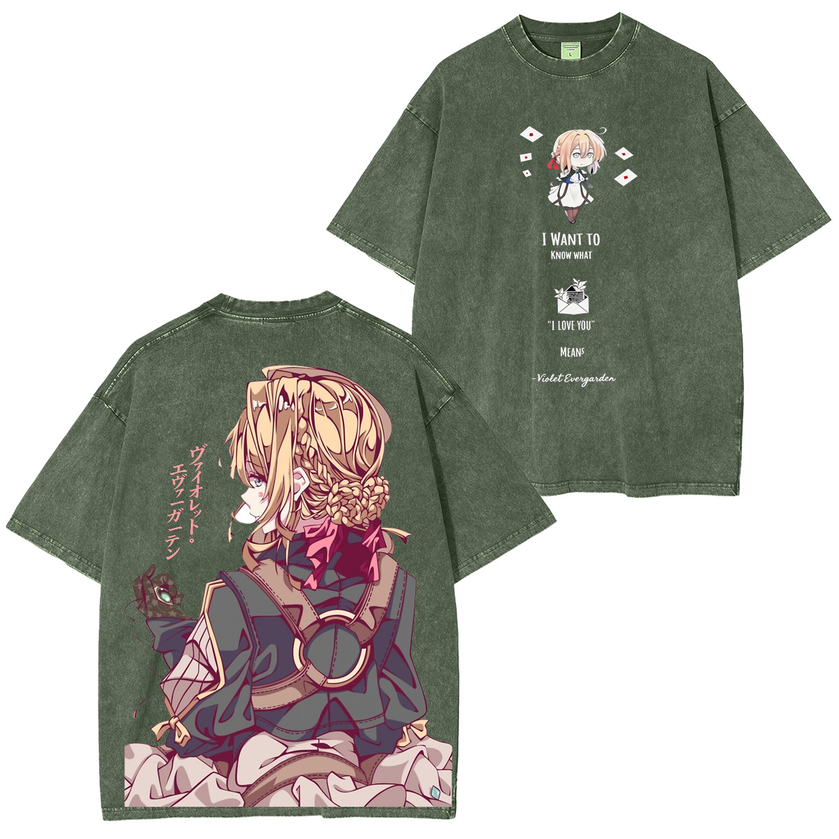 Violet Evergarden Vintage washed T-shirt/Crewneck/Hoodie
