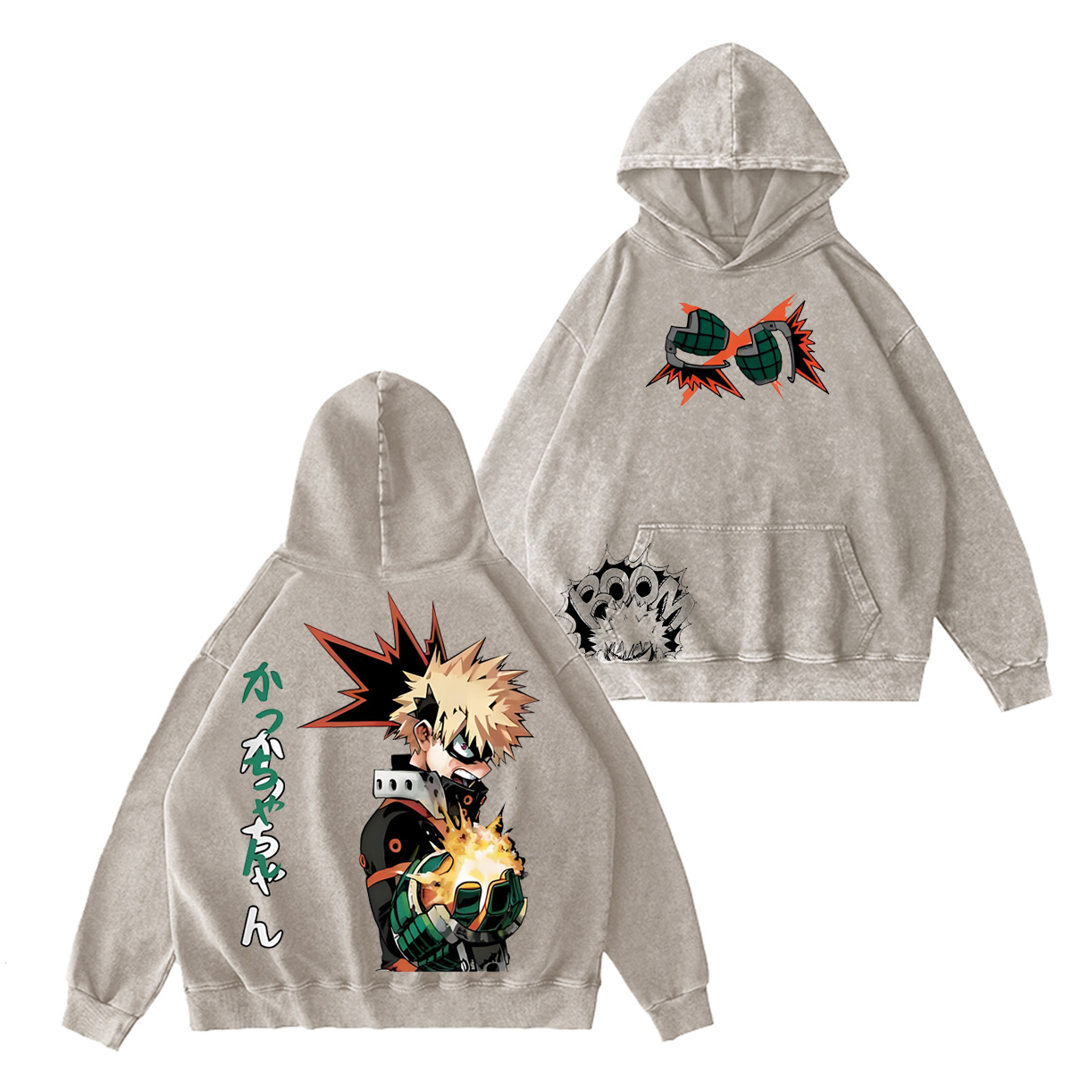 Katsuki Bakugo From My Hero AcademiaVintage washed T-shirt/Crewneck/Hoodie