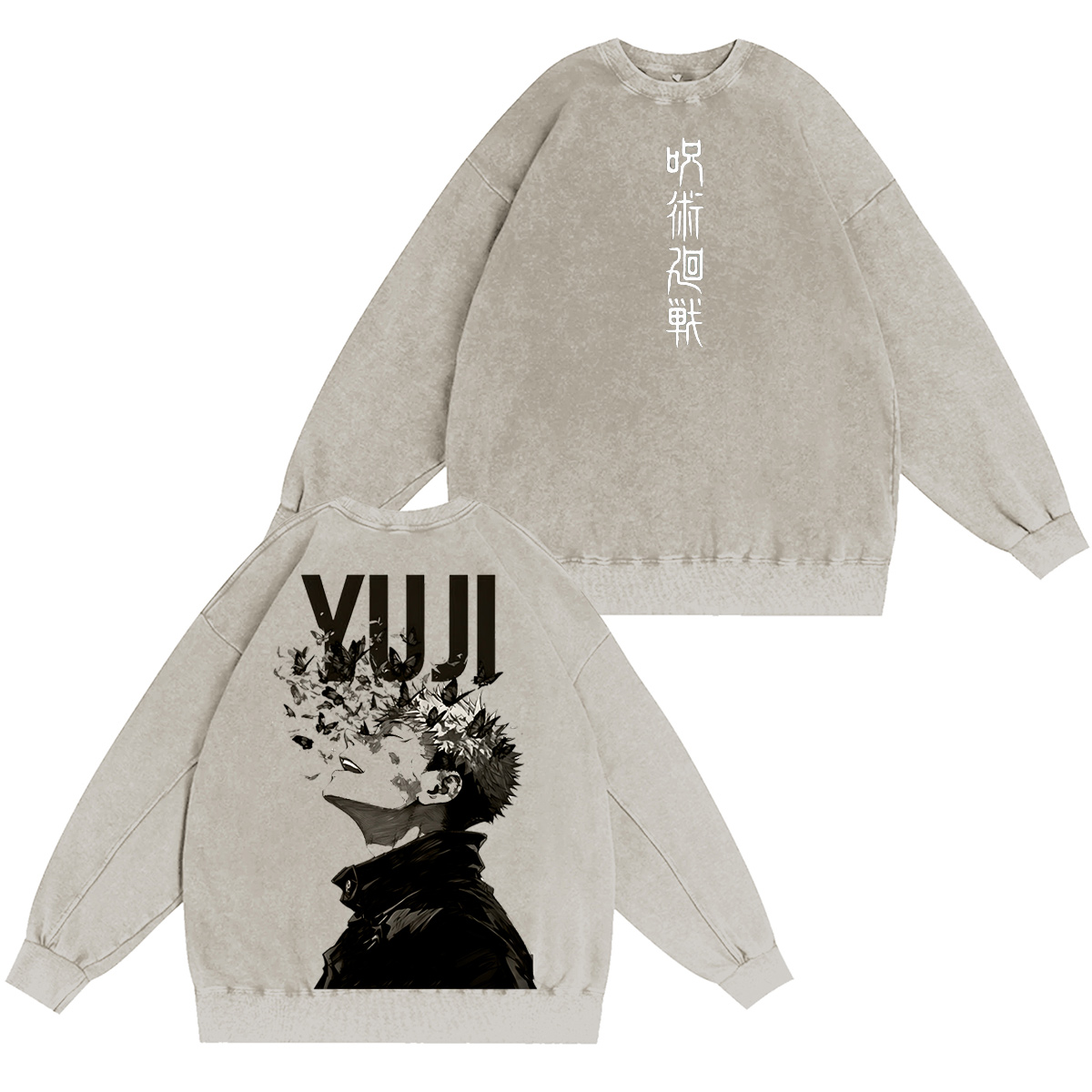 Jujutsu Kaisen :Yuji Itadori Vintage washed T-shirt/Crewneck/Hoodie