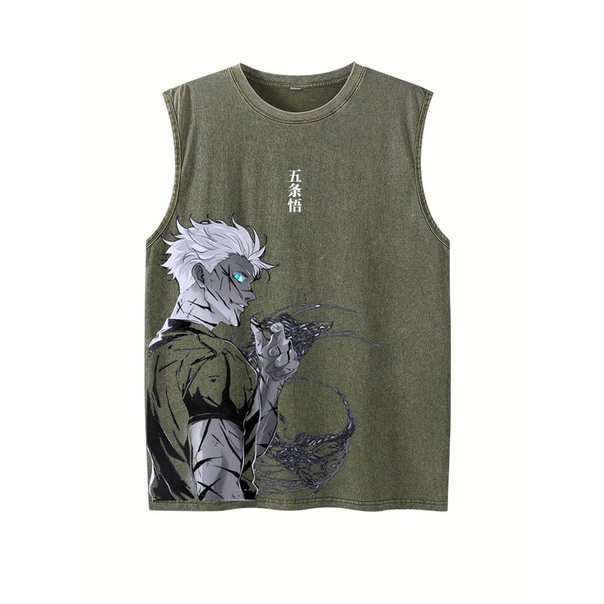 Anime Gojo Printed Tank top