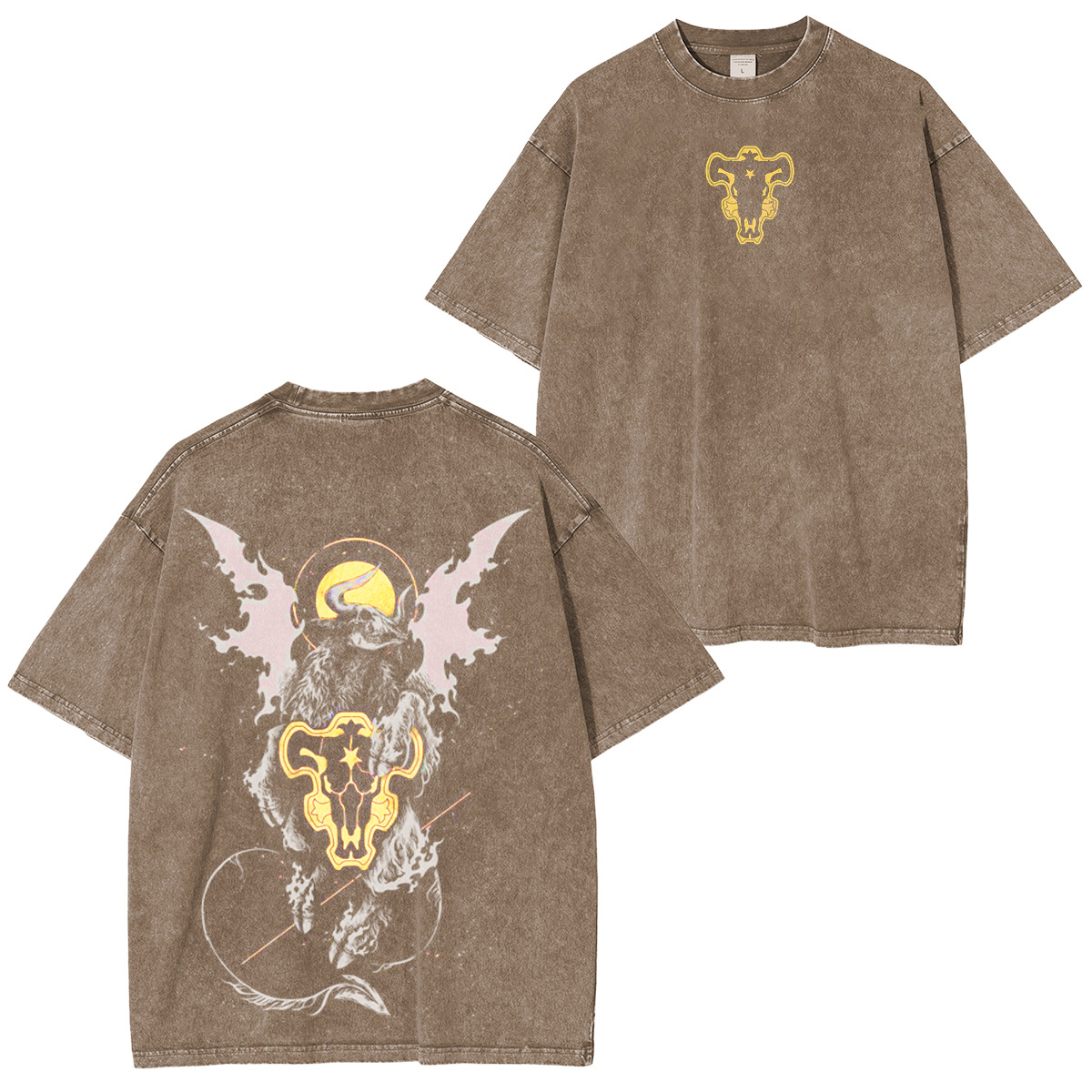 Black Clover:Black Bull Vintage washed T-shirt/Crewneck/Hoodie