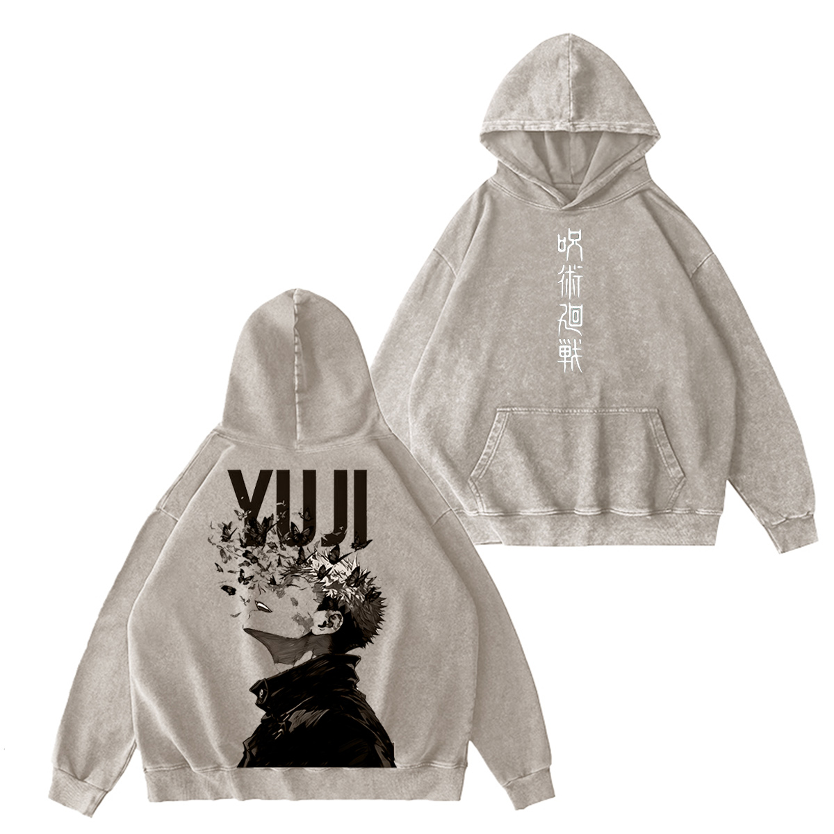 Jujutsu Kaisen :Yuji Itadori Vintage washed T-shirt/Crewneck/Hoodie