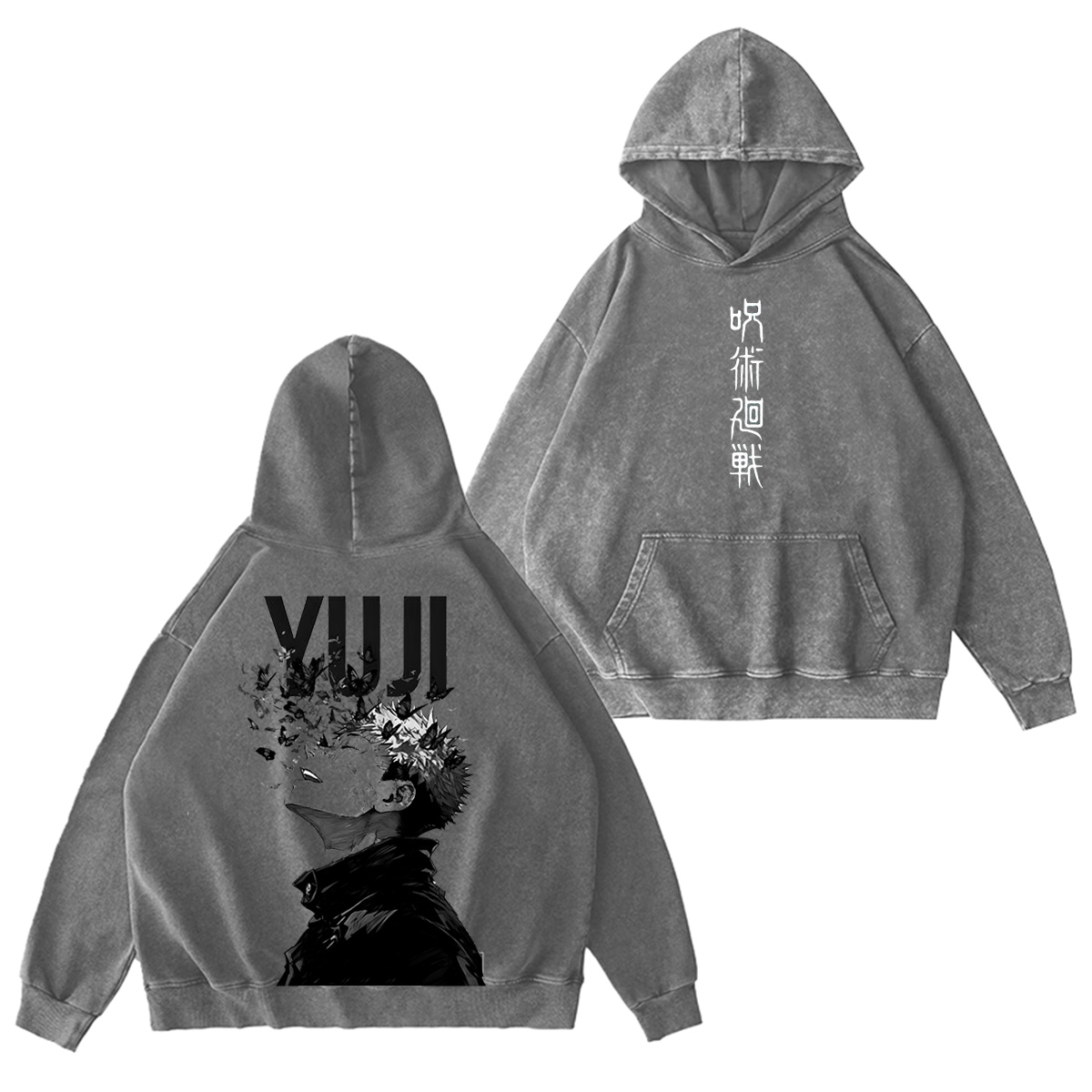 Jujutsu Kaisen :Yuji Itadori Vintage washed T-shirt/Crewneck/Hoodie