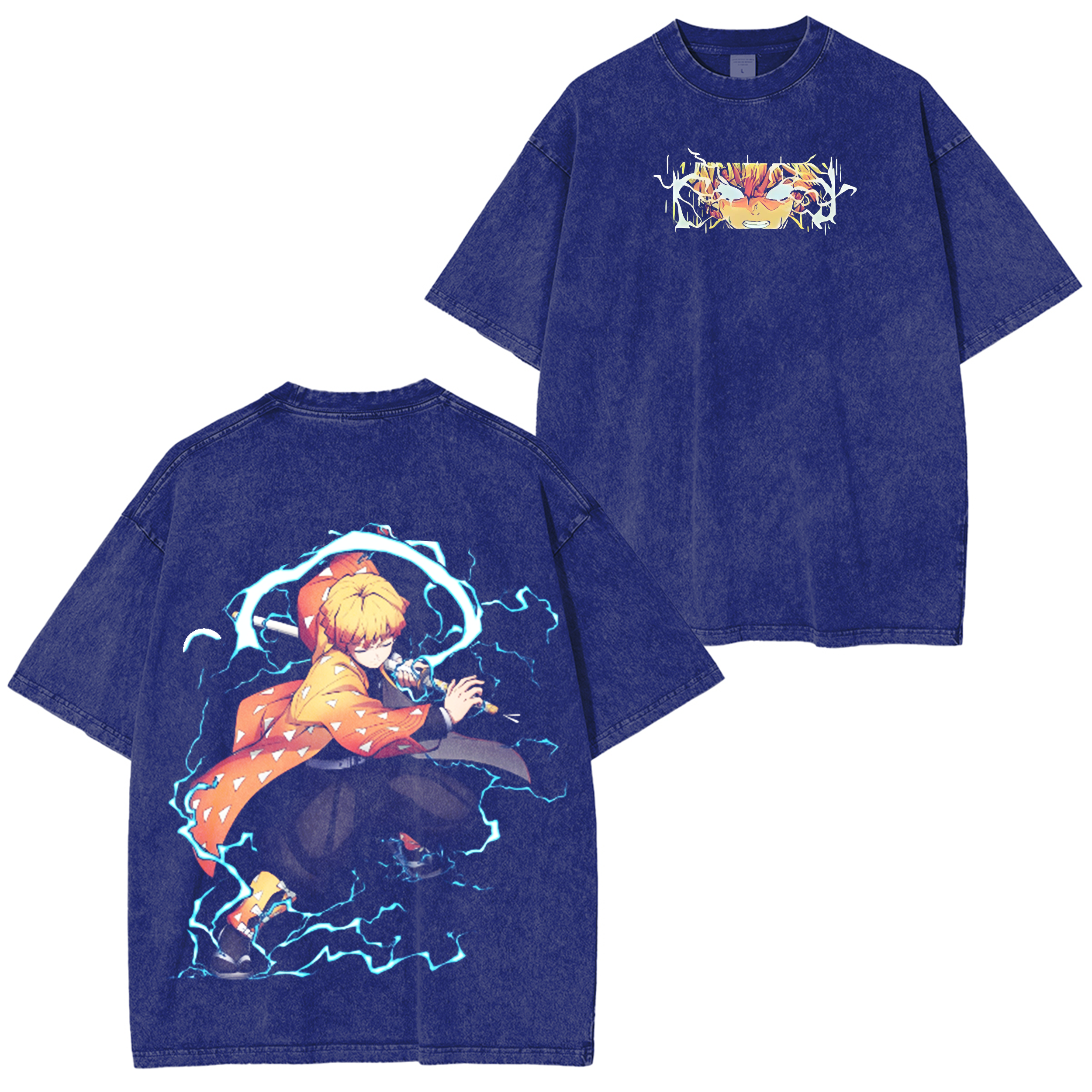 Demon Slayer Anime Unisex Washed T-Shirt