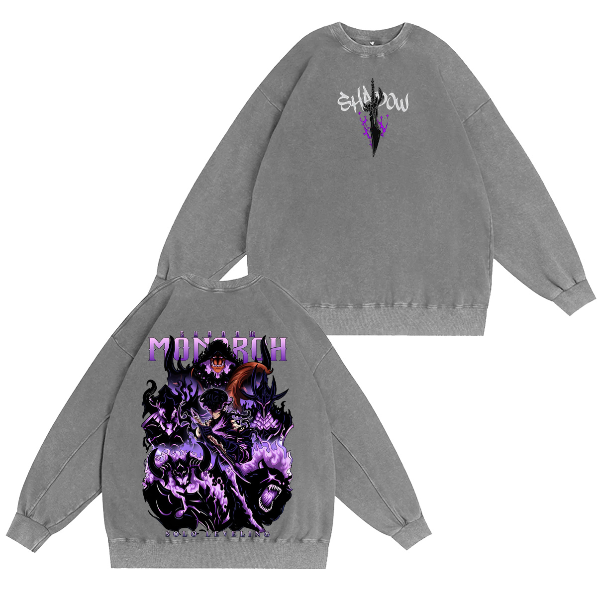 I Alone Upgrade ：shadowmonarch Vintage washed T-shirt/Crewneck/Hoodie