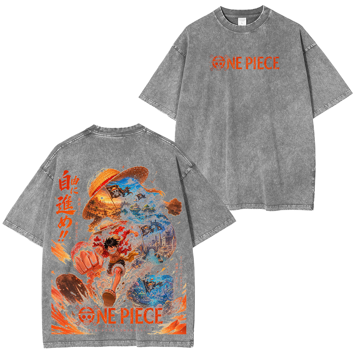 One Piece Vintage washed T-shirt/Crewneck/Hoodie