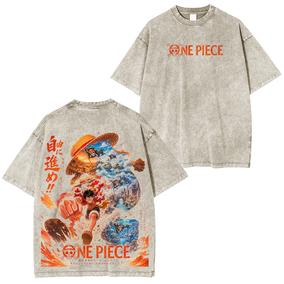 One Piece Vintage washed T-shirt/Crewneck/Hoodie