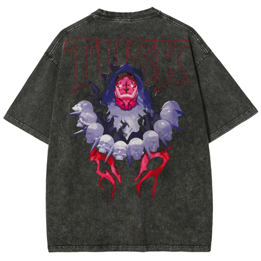 Tusk Printed Unisex Washed T-Shirt