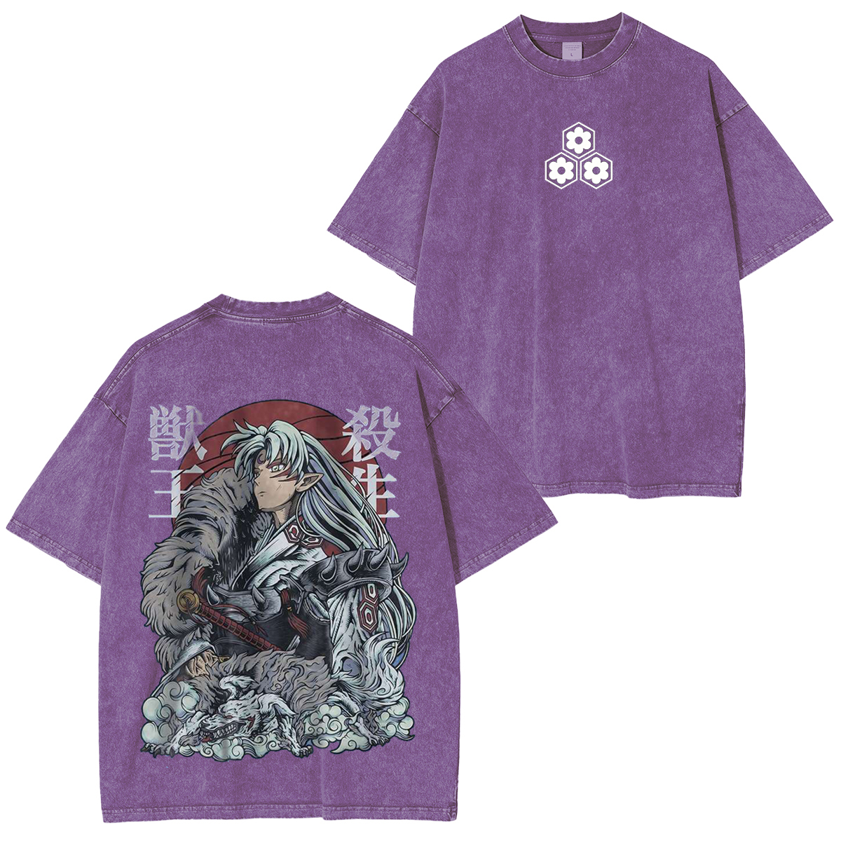 Inuyasha Vintage Unisex  Washed T-Shirt