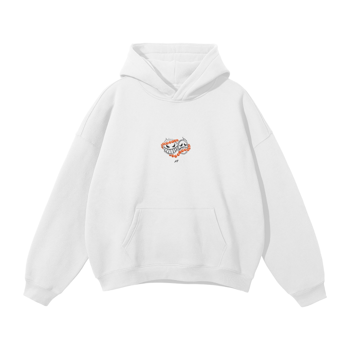 Flame Rogue Y2K Streetwear Hoodie White