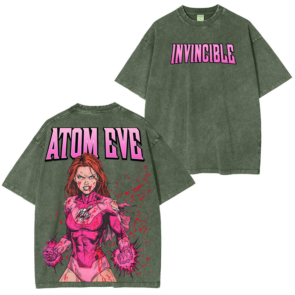 Atom Eve Invincible Washed T-shirt/Crewneck/Hoodie