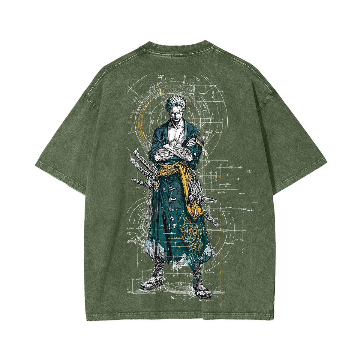 Sanji X Zoro X Luffy One Piece Unisex Washed T-Shirt