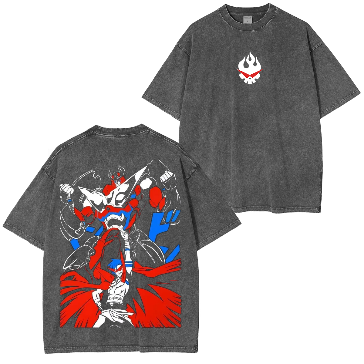 Gurren Lagann Vintage Unisex Washed T-Shirt
