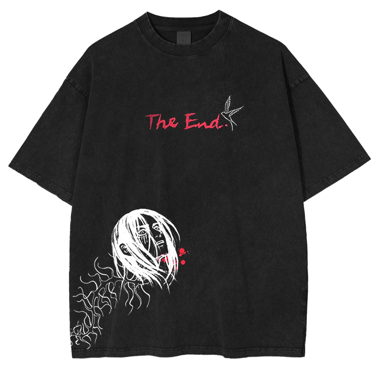 Attack on Titan Eren Yeager Vintage Washed Oversized T-Shirt