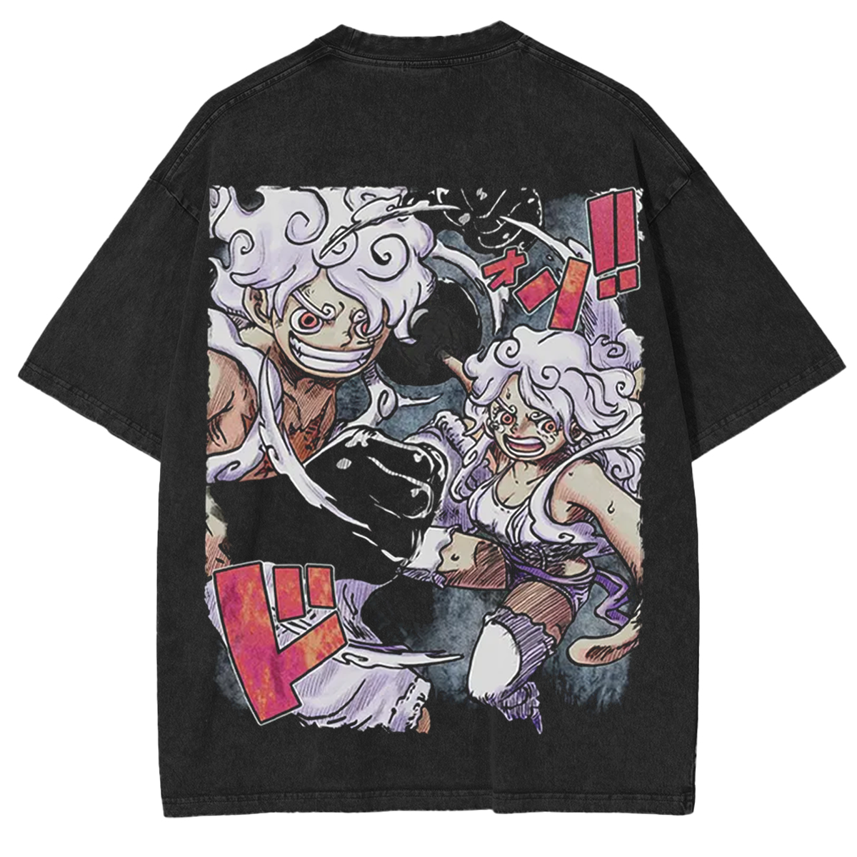 One Piece Nika Anime Washed T-shirt/Crewneck/Hoodie