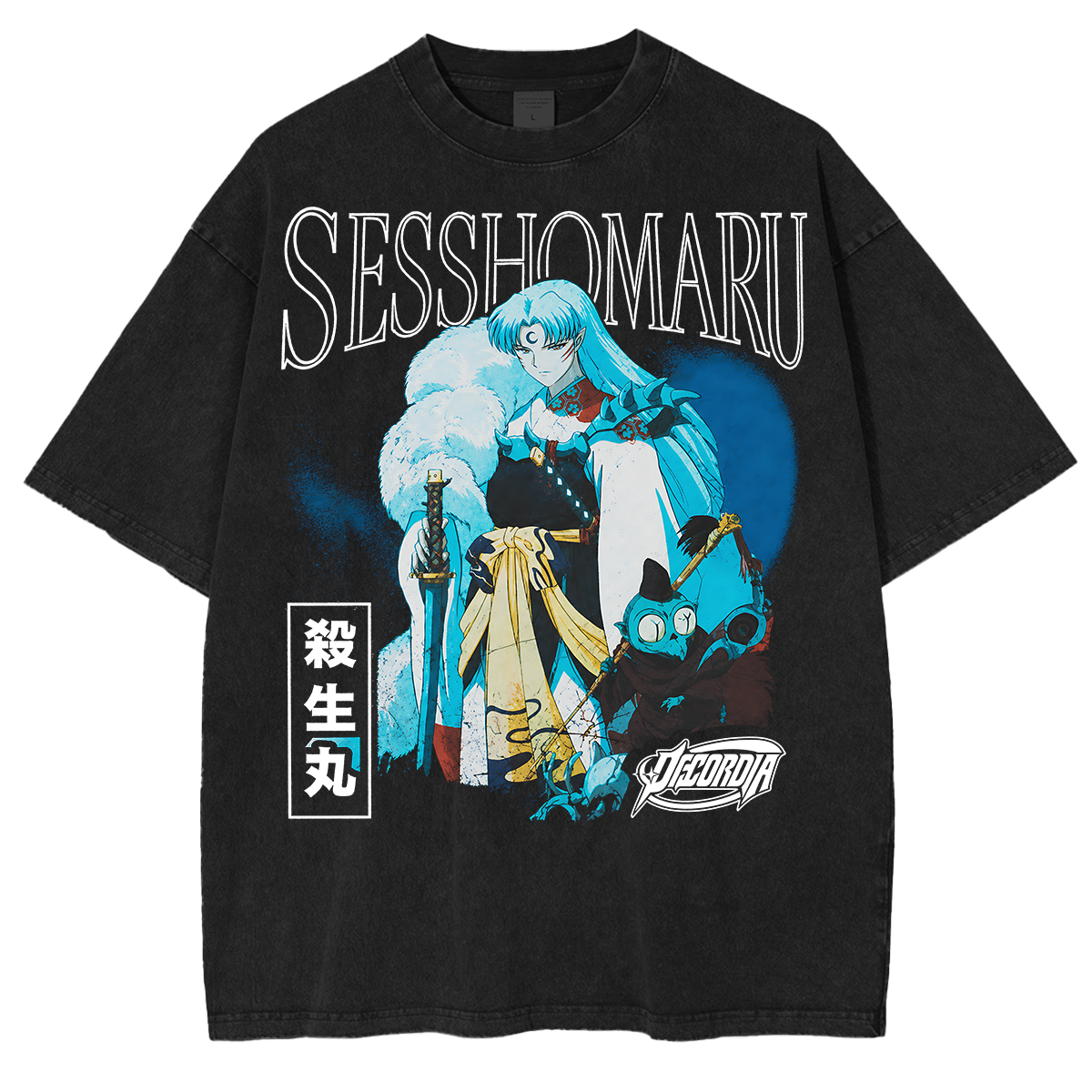 Inuyasha Sesshomaru Vintage Unisex Washed T-Shirt
