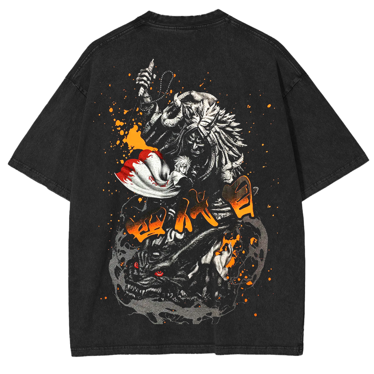 Naruto Death Reaper Seal Anime Unisex Washed T-Shirt