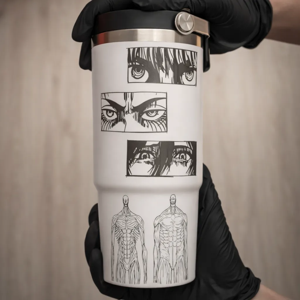 Attack on Titan Themed engraved Stanley Tumbler Cup