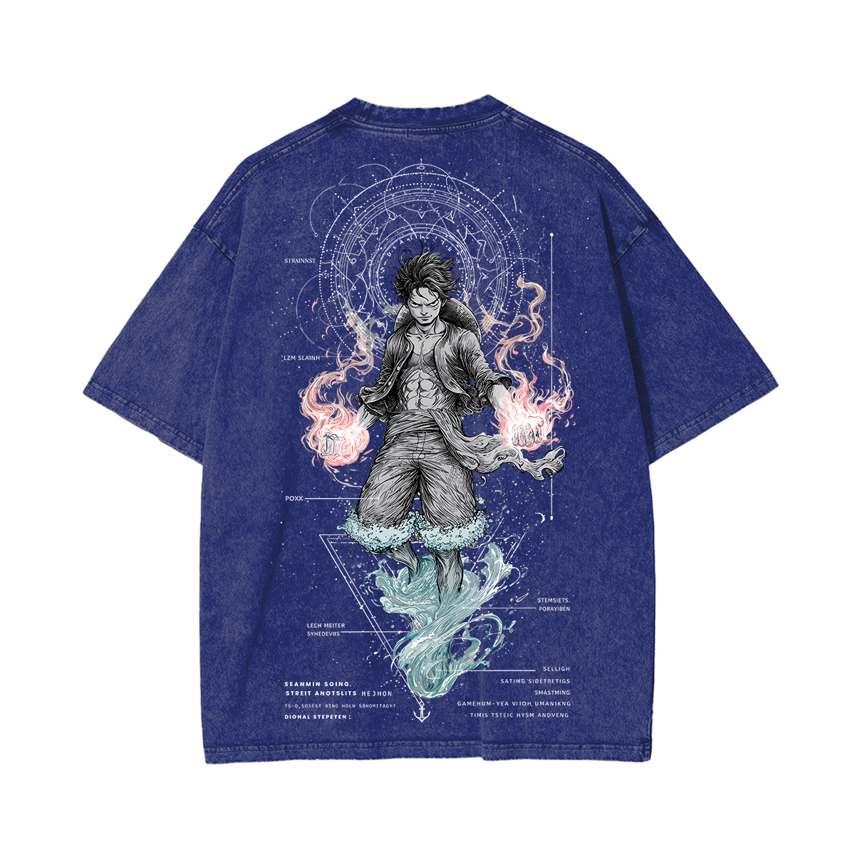 Luffy One Piece Unisex Washed T-Shirt
