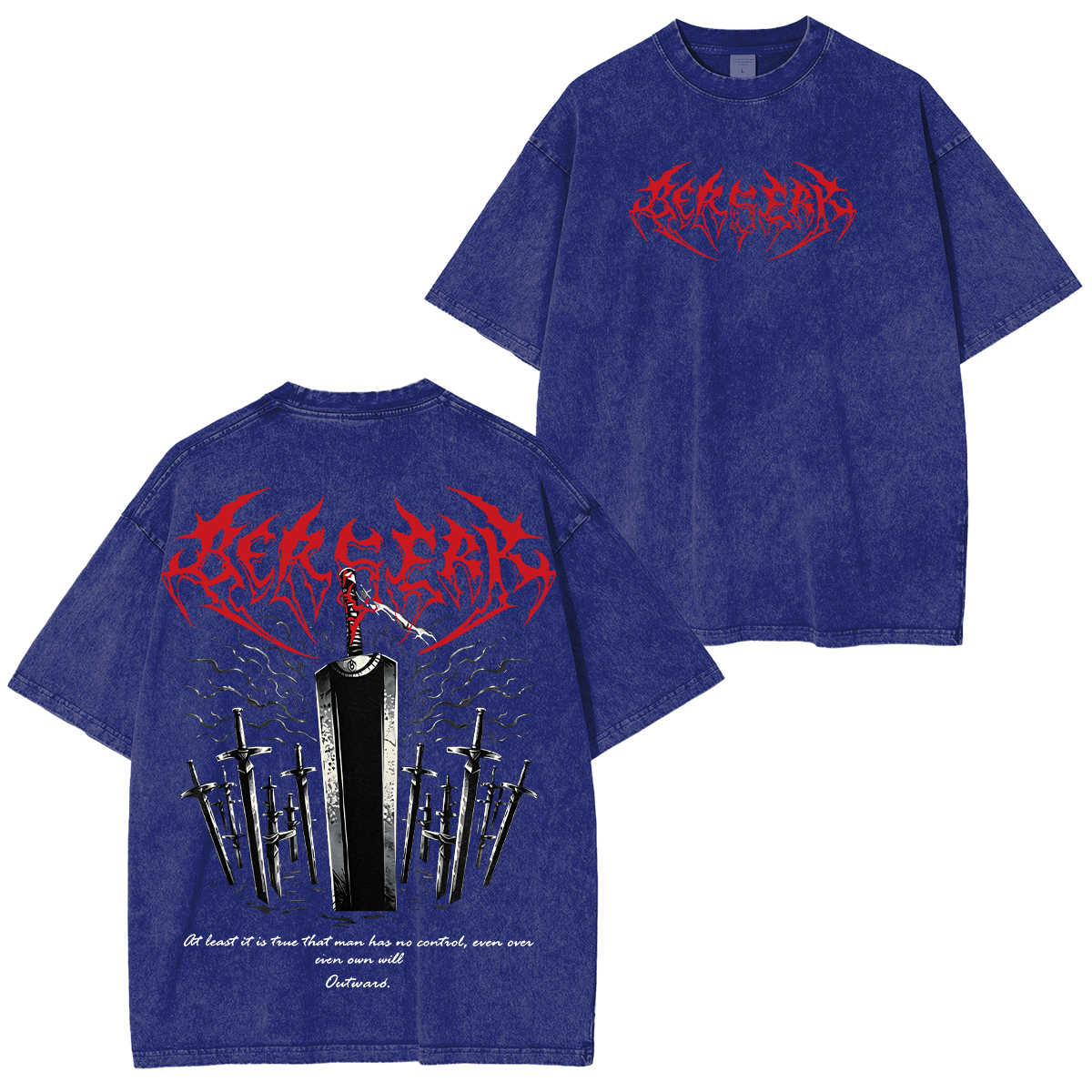 Berserk Guts Washed T-shirt/Crewneck/Hoodie