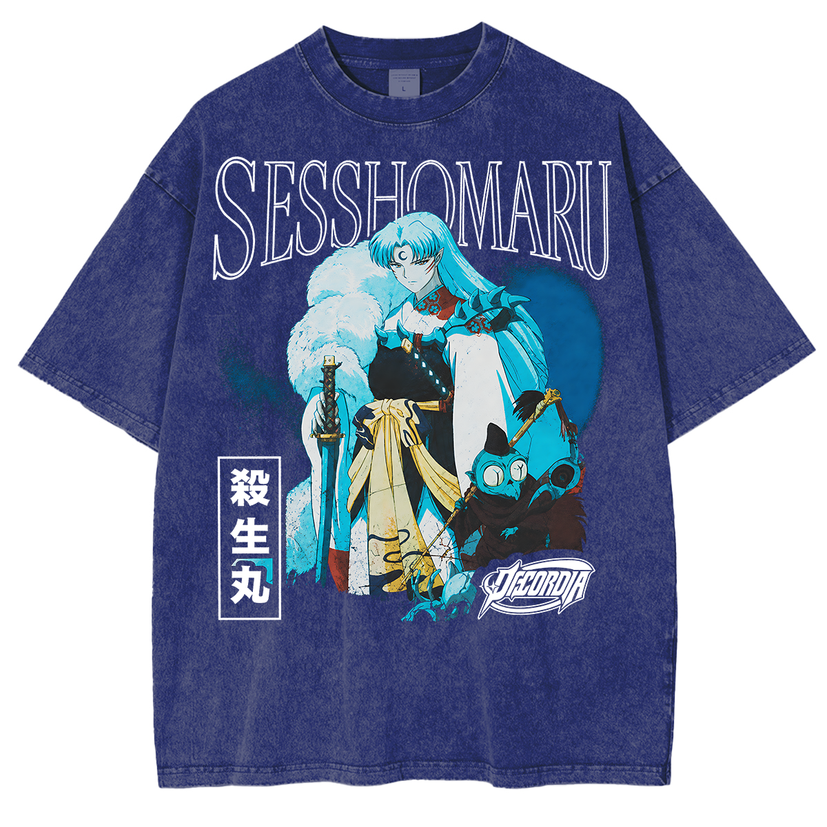Inuyasha Sesshomaru Vintage Unisex Washed T-Shirt