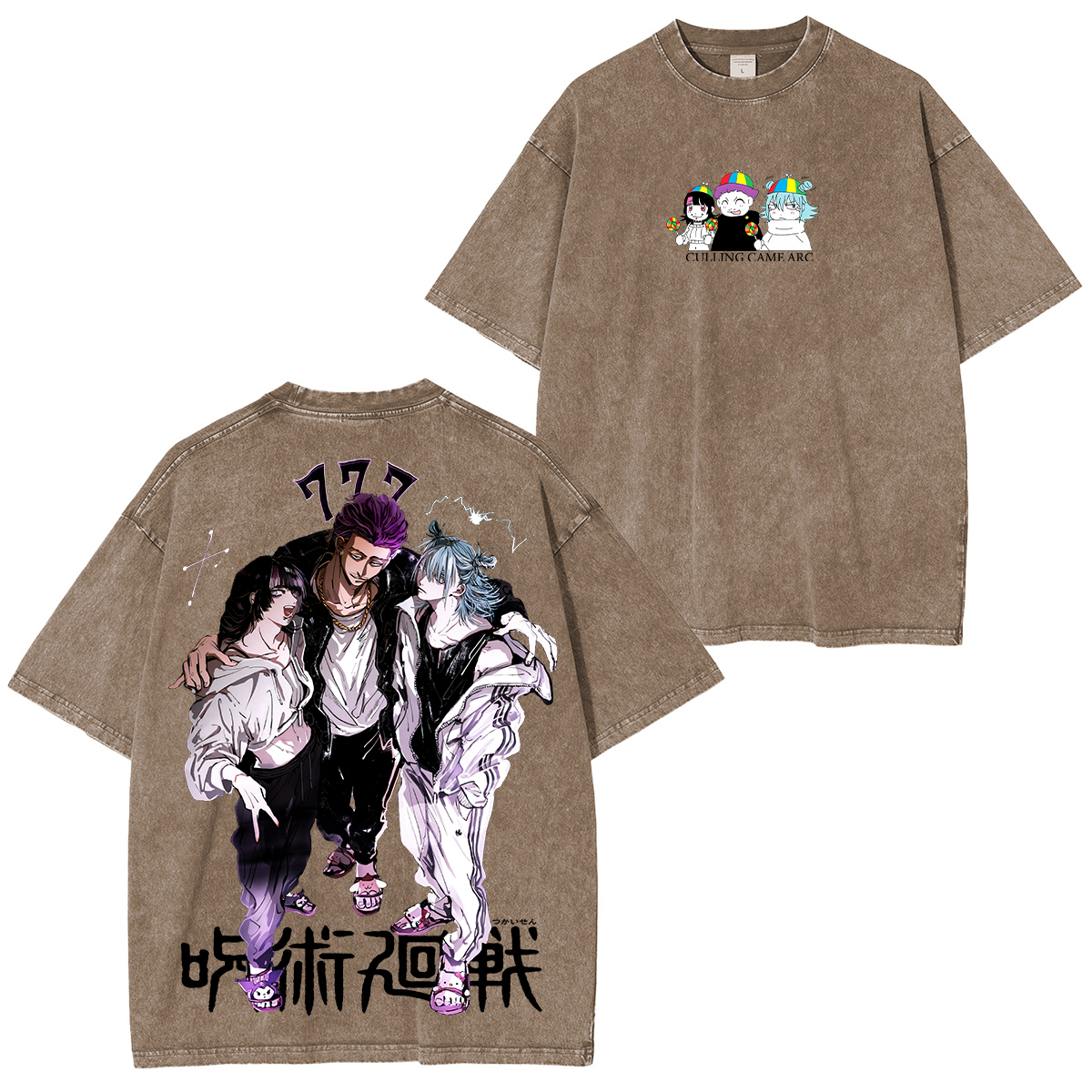 Anime Unisex Washed T-Shirt/HOODIE