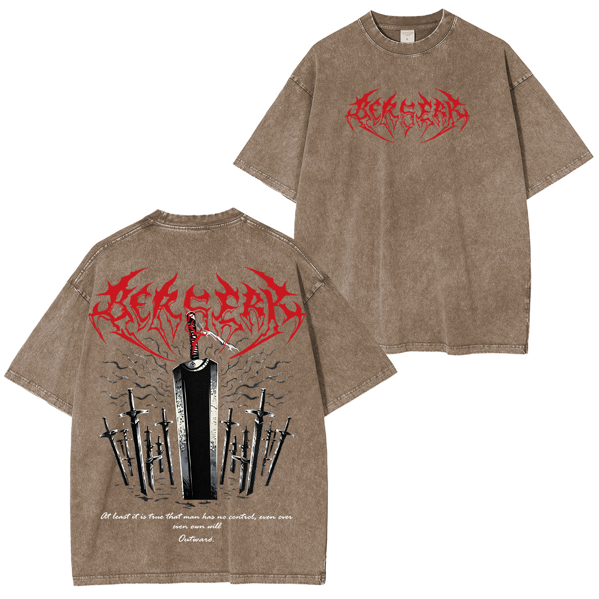 Berserk Guts Washed T-shirt/Crewneck/Hoodie