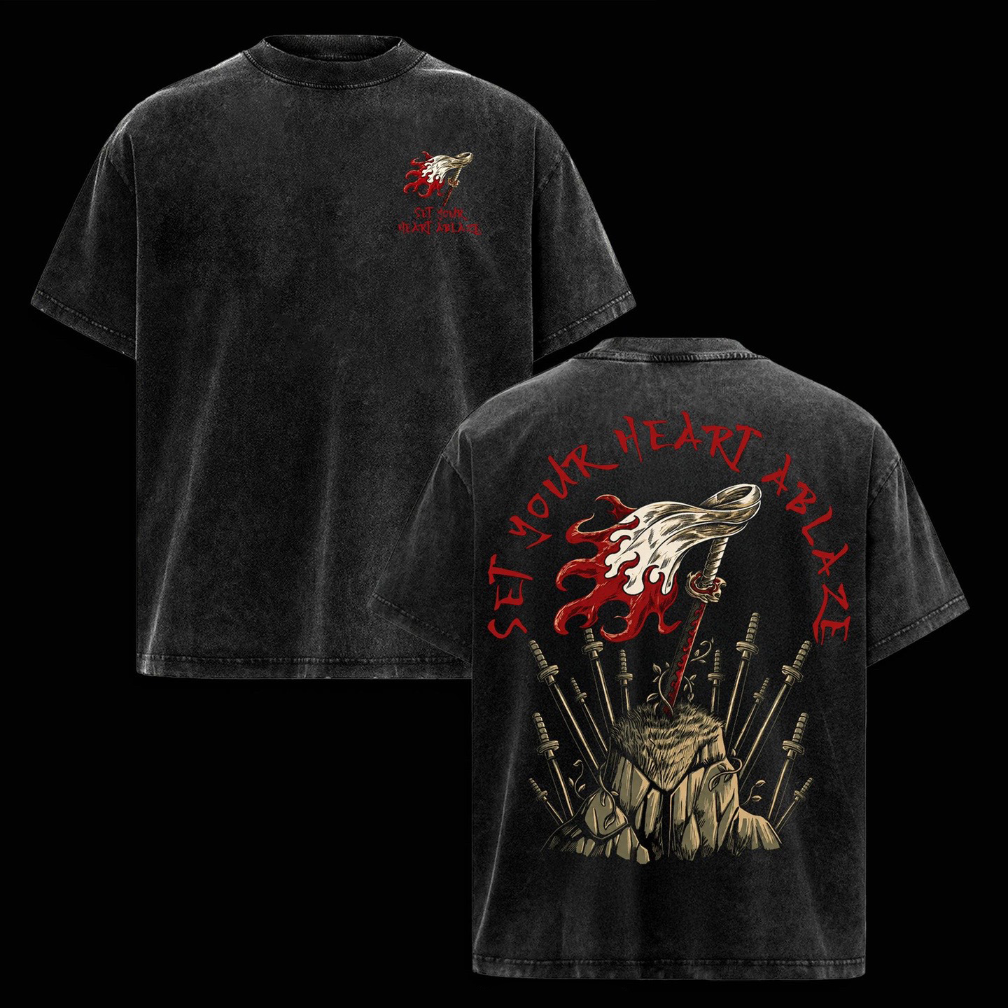 Demon Slayer Vintage washed T-shirt/Crewneck/Hoodie