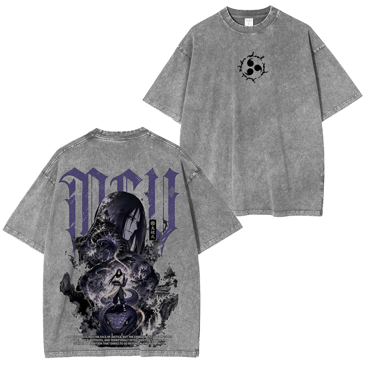  Naruto Anime Washed T-shirt/Hoodie