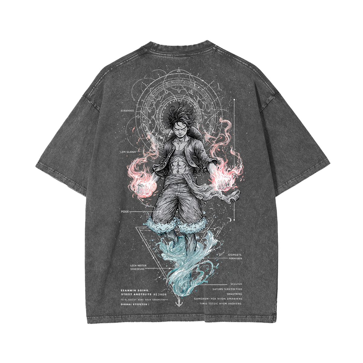 Luffy One Piece Unisex Washed T-Shirt