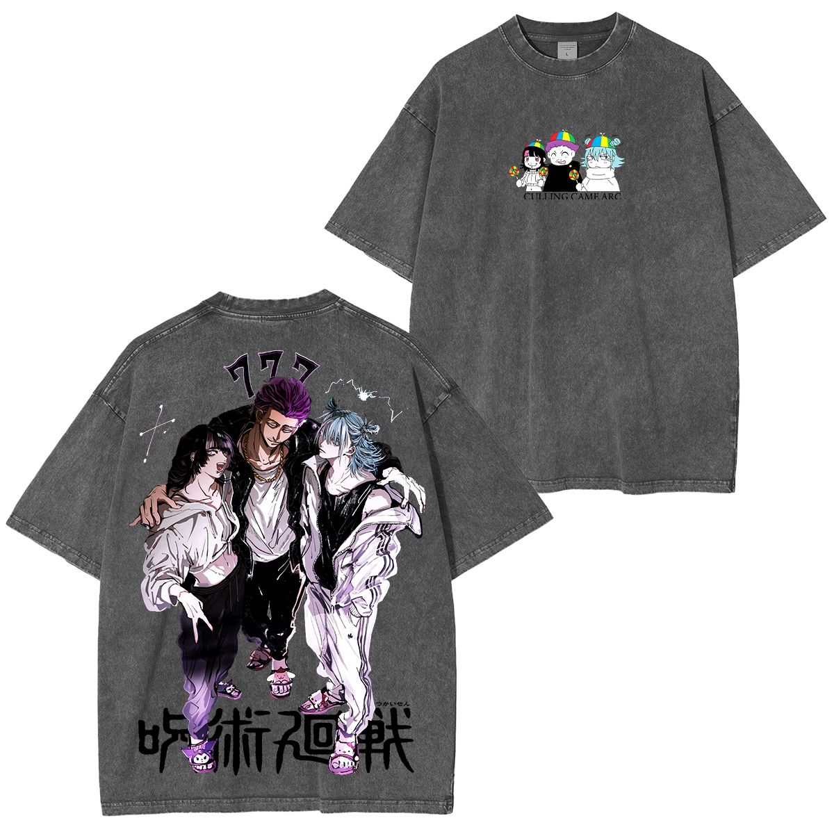 Anime Unisex Washed T-Shirt/HOODIE