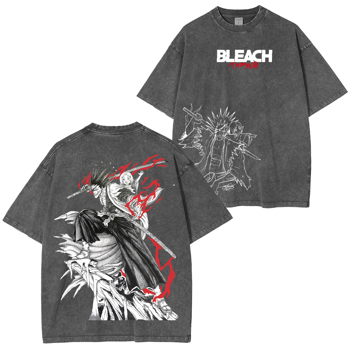 Kenpachi Zaraki Bleach Washed T-shirt/Crewneck/Hoodie