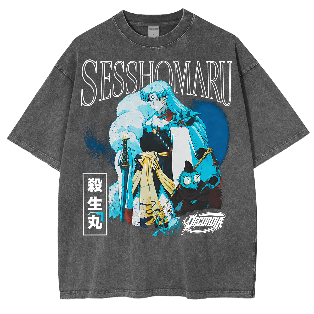 Inuyasha Sesshomaru Vintage Unisex Washed T-Shirt