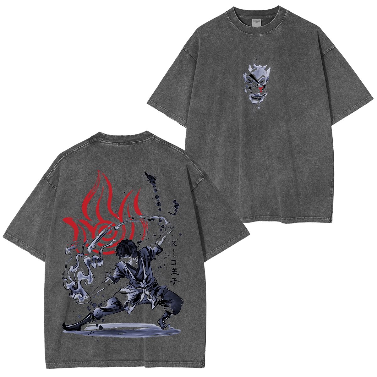 The Power of Fire Nation sumi-e Washed T-shirt/Crewneck/Hoodie