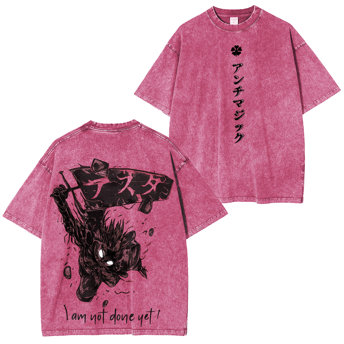 black clover Vintage washed T-shirt/Crewneck/Hoodie