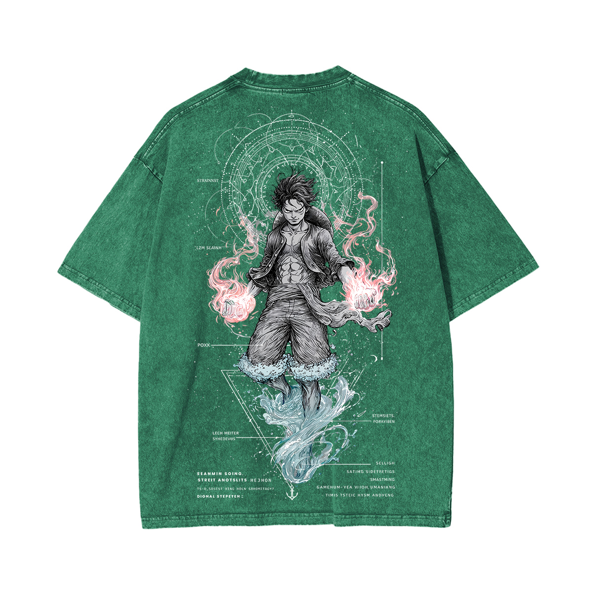 Luffy One Piece Unisex Washed T-Shirt