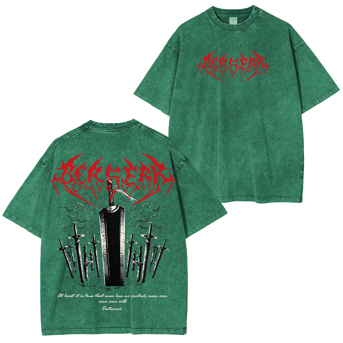 Berserk Guts Washed T-shirt/Crewneck/Hoodie
