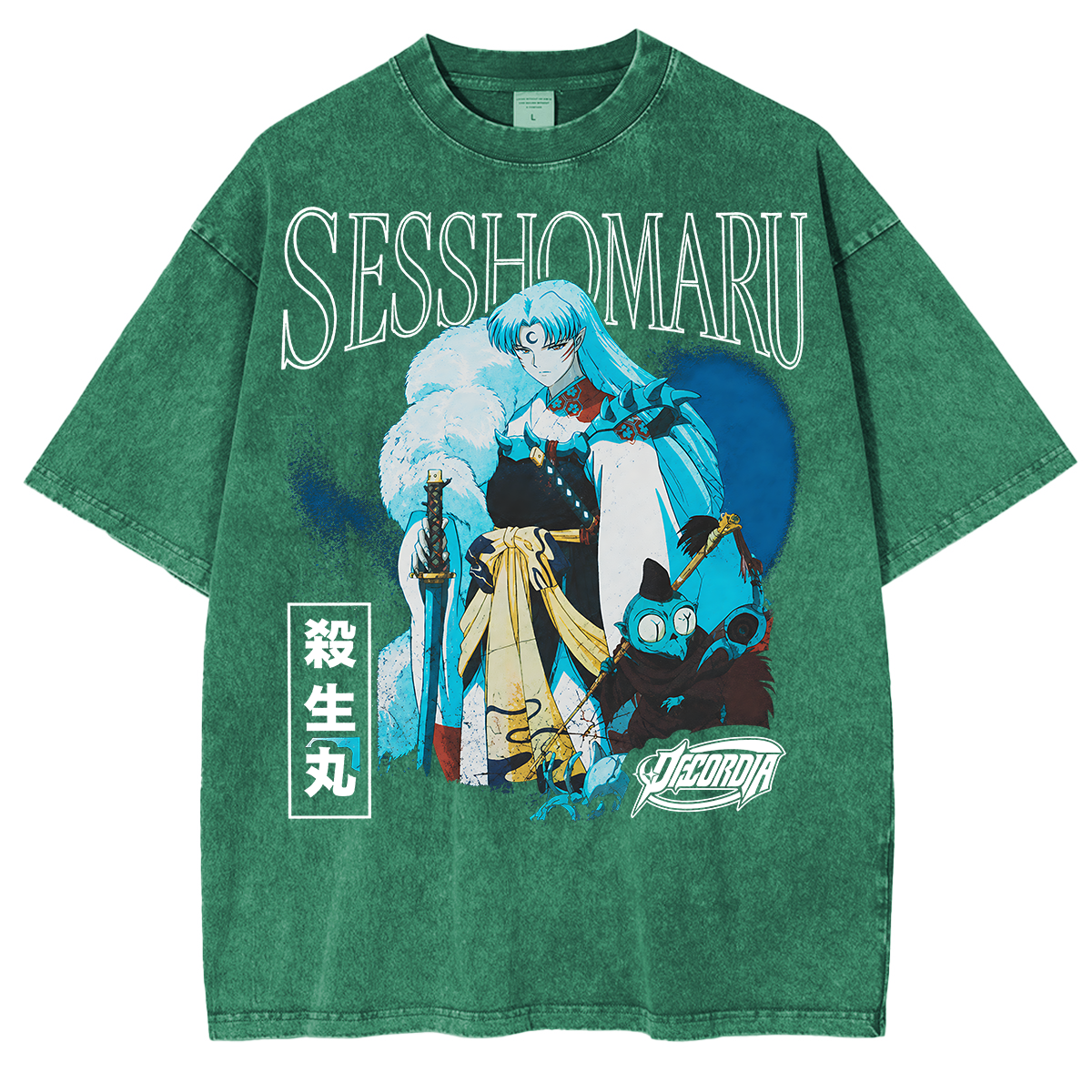 Inuyasha Sesshomaru Vintage Unisex Washed T-Shirt