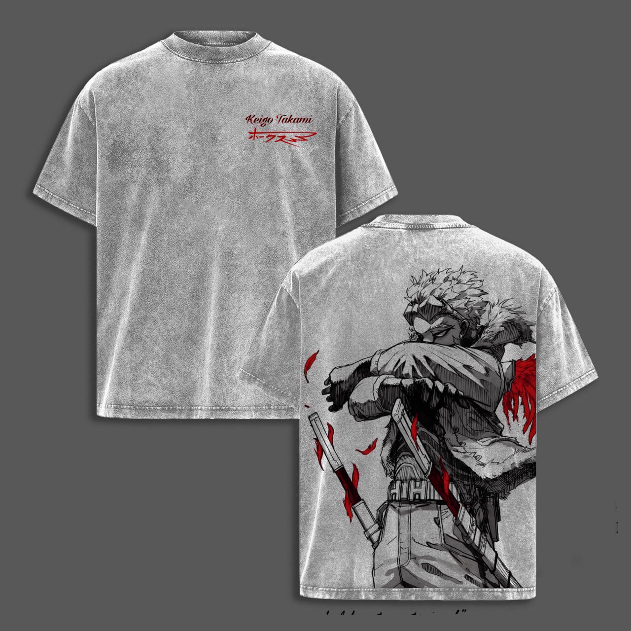 My Hero Academia: Hawks Vintage washed T-shirt/Crewneck/Hoodie